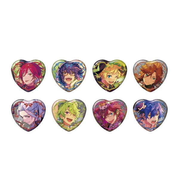 あんスタ 三毛縞斑 ラメキラハートカンバッジ 缶バッジ 受注生産商品