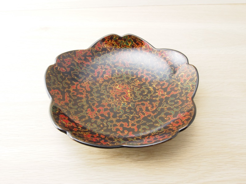 唐塗 菓子皿 桜 - 津軽塗専門店 恵比須屋