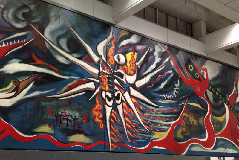 詳細解説】渋谷駅で岡本太郎の大作「明日の神話」を鑑賞しよう | インスピ