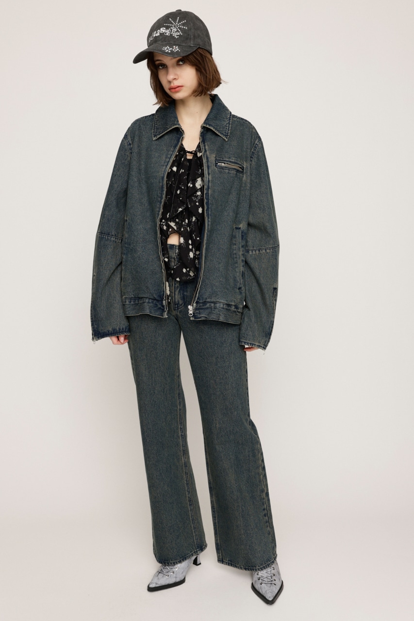 SLY | FRONT ZIP BOXY BZ-BE (デニムジャケット ) |SHEL'TTER WEBSTORE