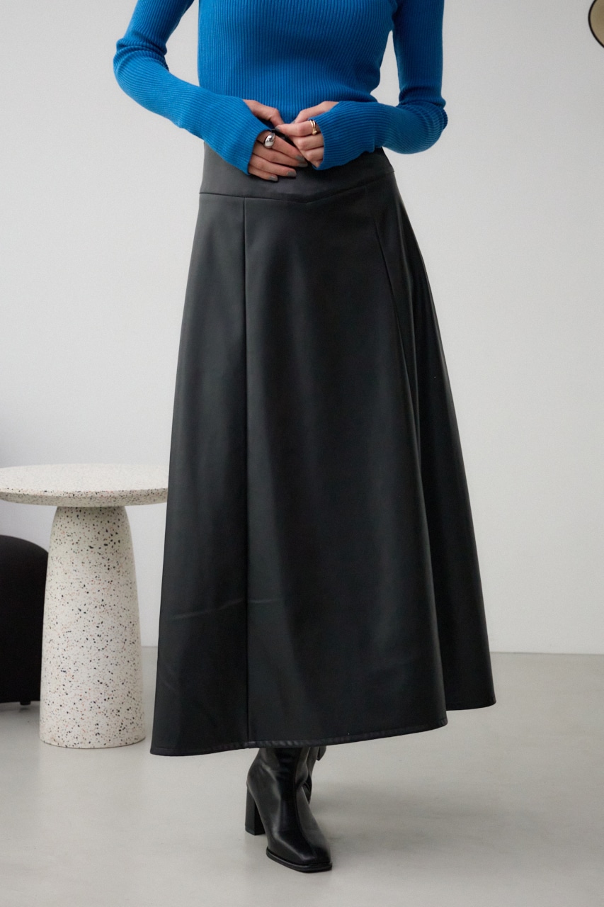 AZUL BY MOUSSY | レザーフレアスカート (スカート(ロング) ) |SHEL