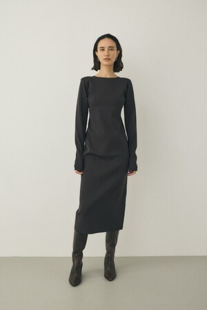 M_ | バックオープンニットワンピース リサイクルポリエステル使用