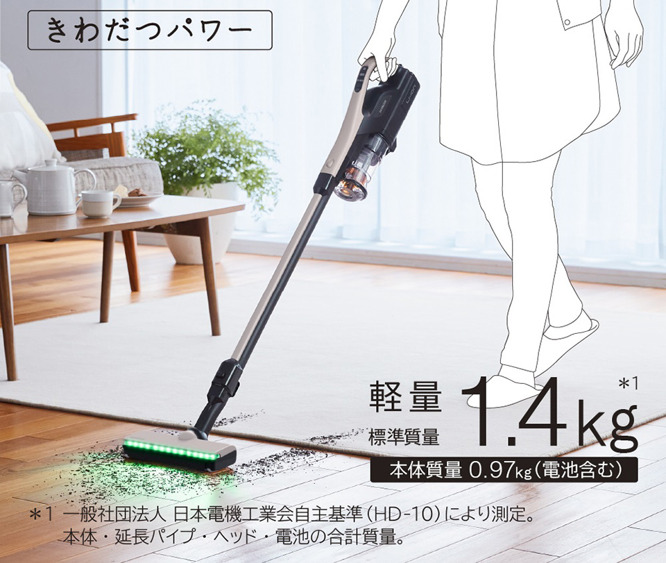 日立 PV-BL45E5 C サイクロン式コードレススティッククリーナー e