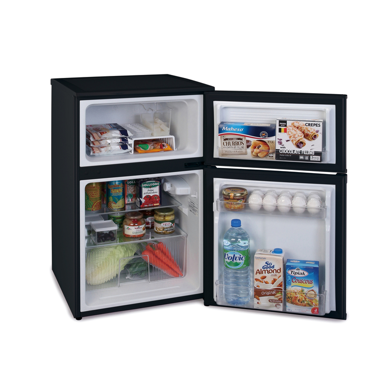 アイリスオーヤマ IRSD-9B-B 【右開き】90L 2ドア冷蔵庫 ブラック