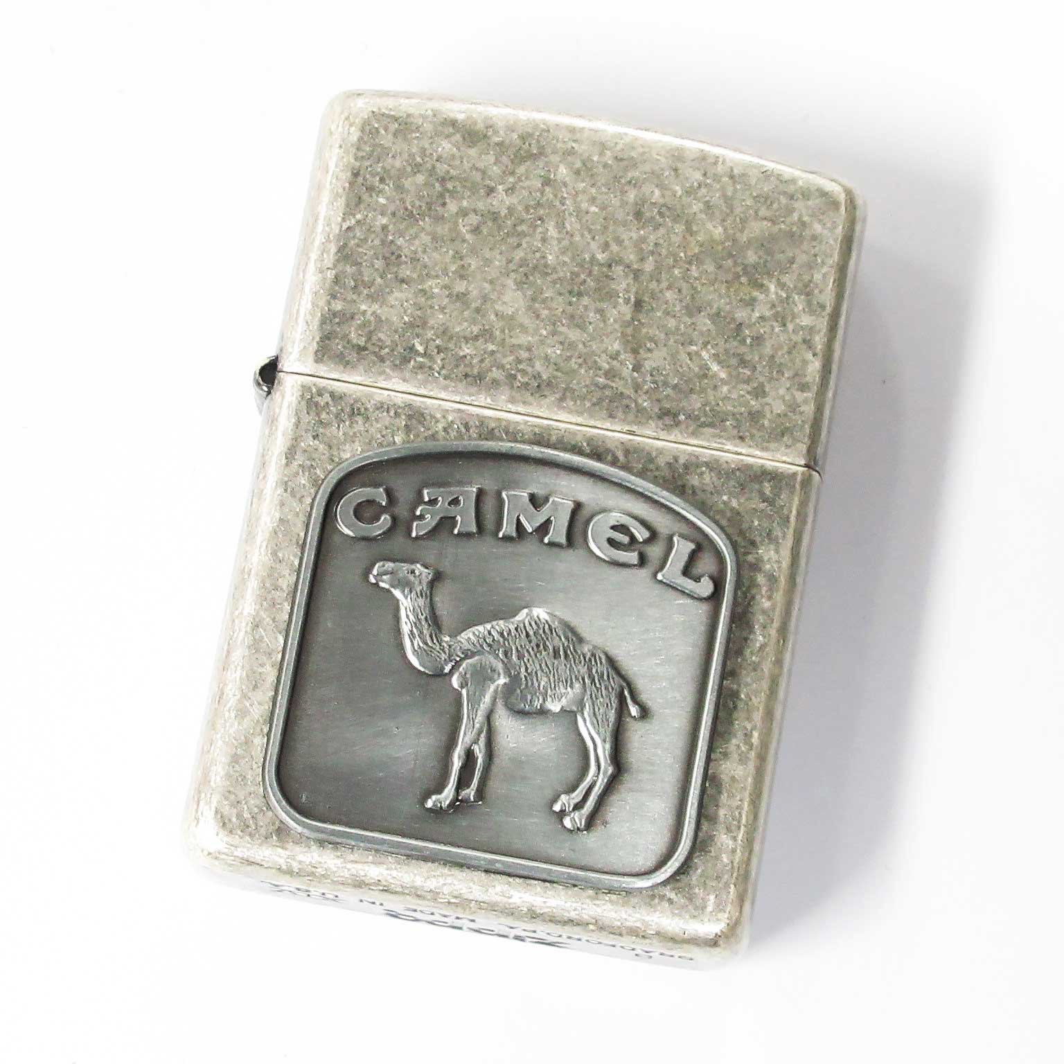 Vintage Zippo Camel Metal Silver Barrel 1998 Japan Limited Oil Lighter