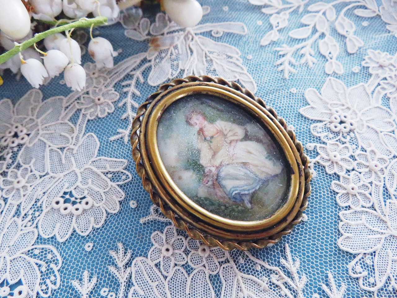 フランス アンティーク ミニアチュール額装品 【公式通販】