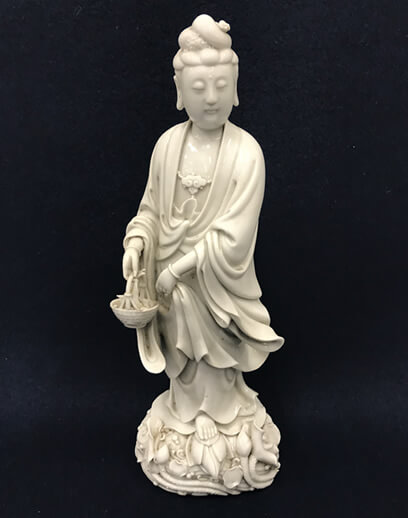 白磁観音 徳化窯 白磁魚籃観音菩薩像 | 買取実績 | 骨董品