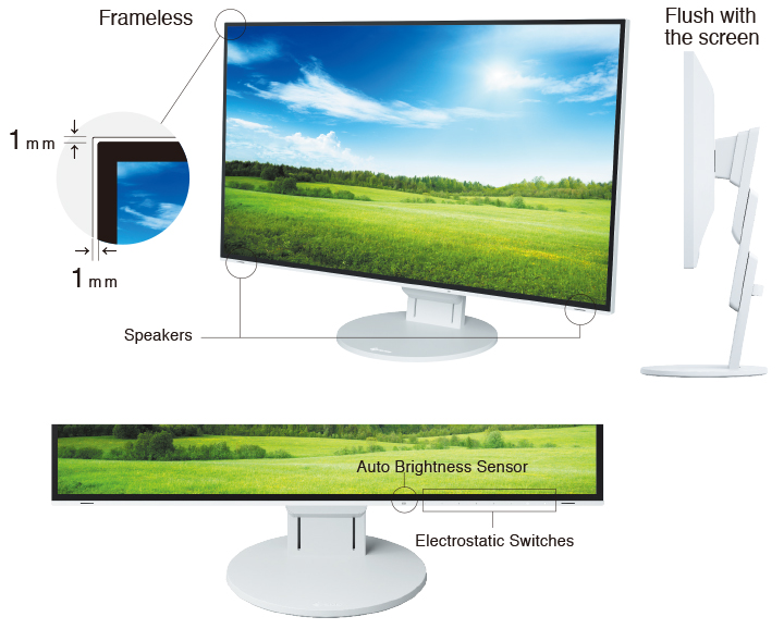 FlexScan EV2785 4K Frameless Monitor | EIZO