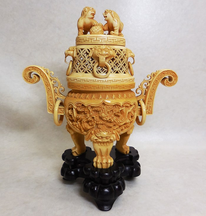 名古屋市中村区にて象牙の香炉を買取いたしました｜愛知名古屋の骨董品