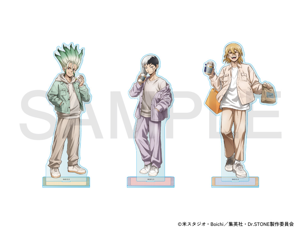 TVアニメ「Dr.STONE」×mixx garden 2025 等身アクリルスタンド(七海龍水)
