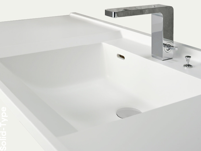 セミオーダー人工大理石一体洗面カウンターFlex Sink(ﾌﾚｯｸｽｼﾝｸ) ｿﾘｯﾄﾞ