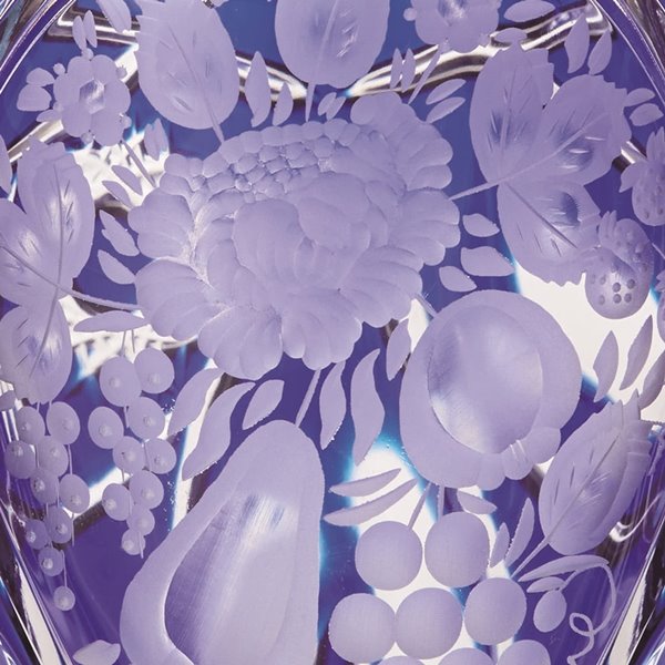 ELBE crystal 紫色花瓶 高さ約40cm ELBE crystal 紫色花瓶 高さ約40cm