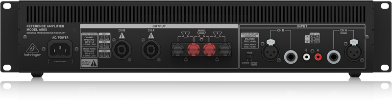 Behringer A800 パワーアンプ 800W BEHRINGER A800 パワーアンプ