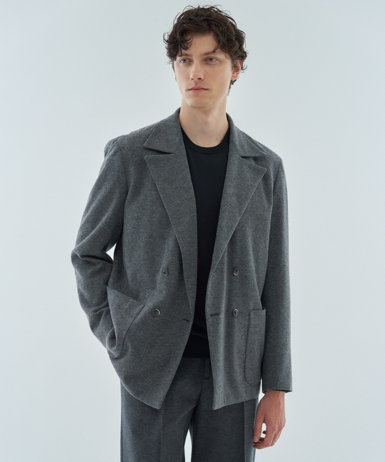 値下❗️Estnation エストネーション ダークネイビーコート ダブル