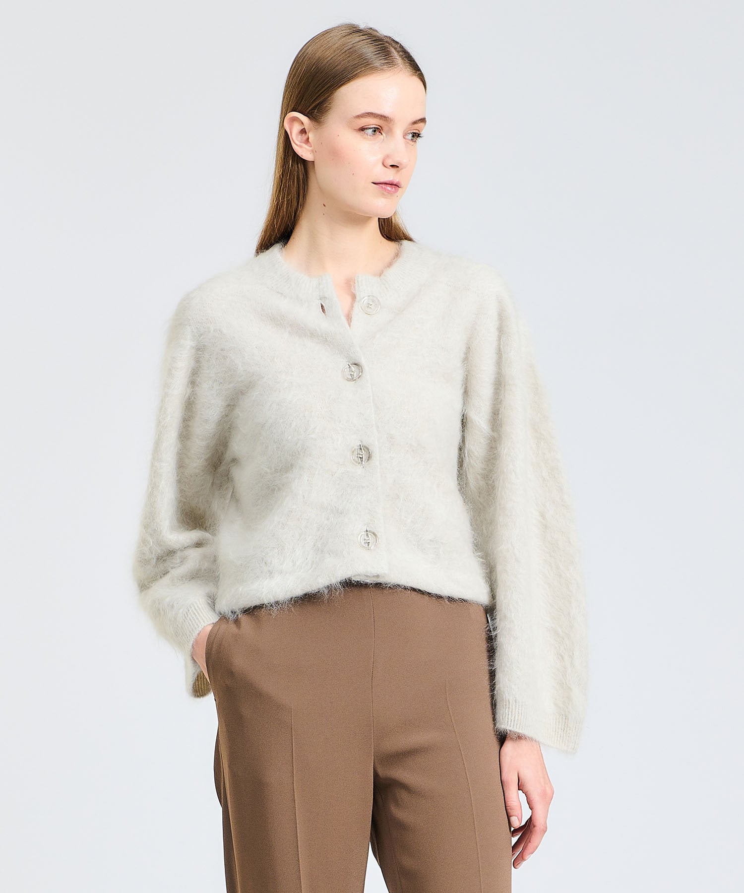 ESTNATION】 ベージュ カシミヤ 100% セーター