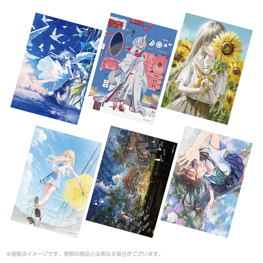 ぱんのみみ 絵師100人展06 複製原画 「太陽」 ここあちゃん てんちゃん