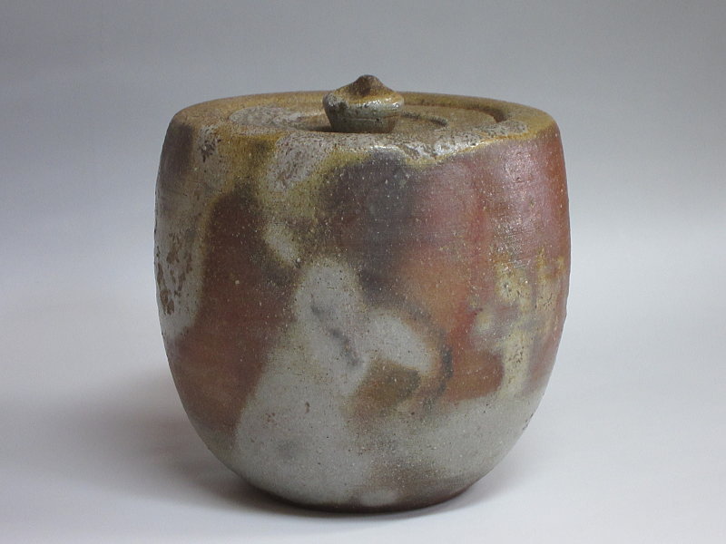 S422水指『備前緋襷水指』『陶秀窯山本出作』共箱茶道具