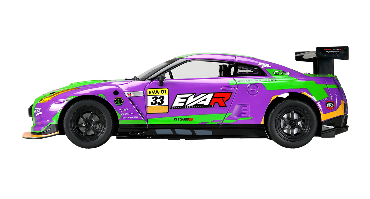 エヴァンゲリオンレーシングの初号機カラーのマシンをモデルとした「1