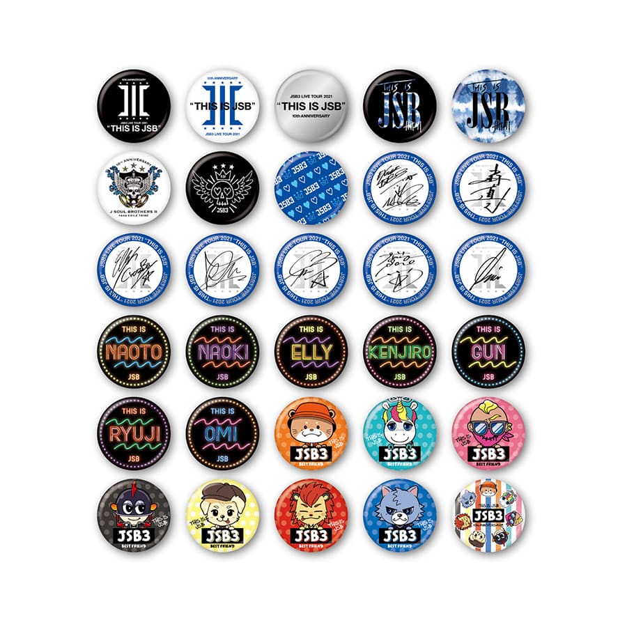 100mm缶バッジ 三代目J SOUL BROTHERS セット 三代目 J SOUL BROTHERS