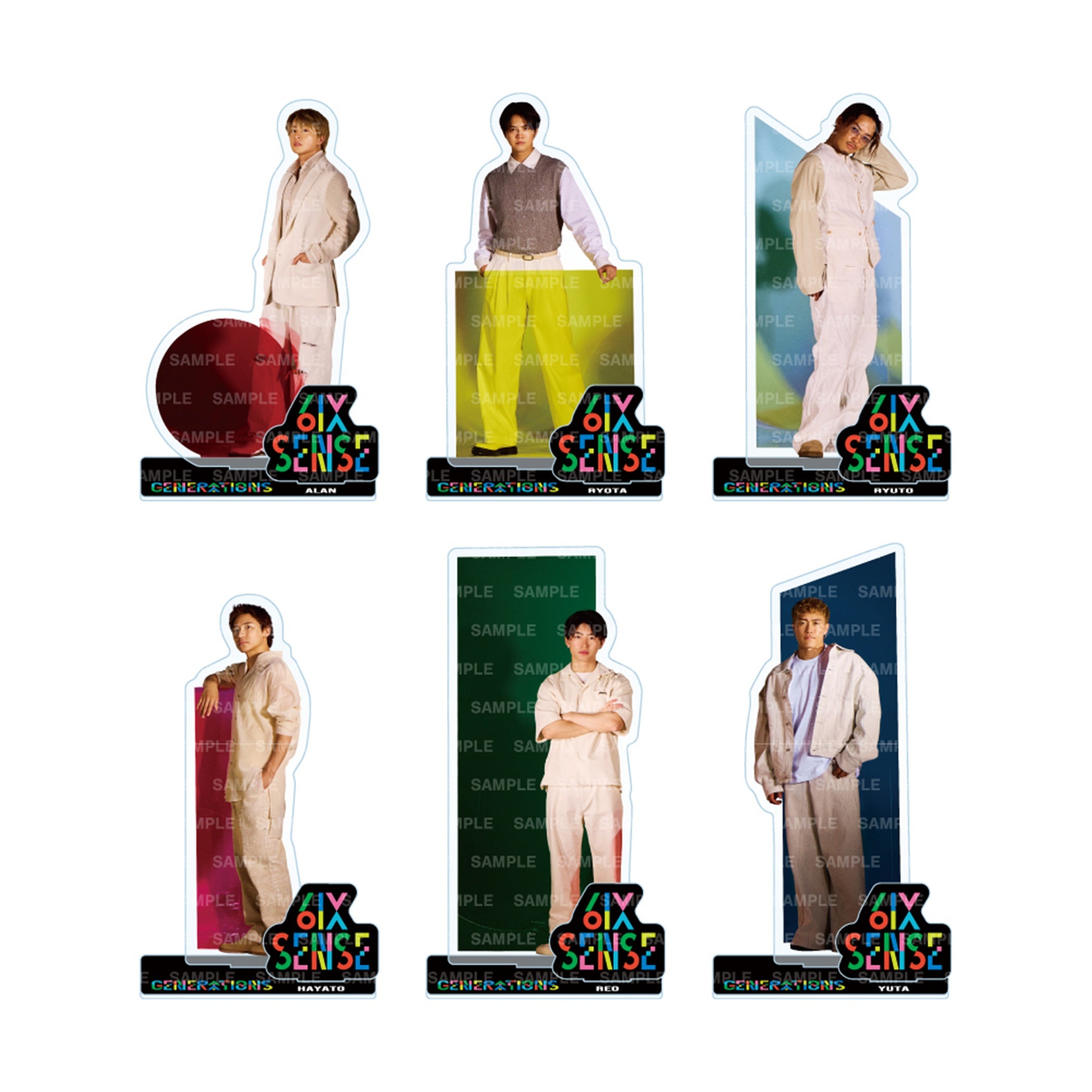 アクリルスタンド Z/X-Zillions of enemy X-」のキャラクターたちが