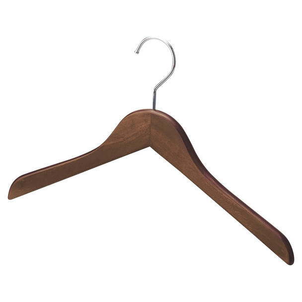 木製ハンガー ヴィンテージブラウン 平型 W38cm(10本セット)の通販