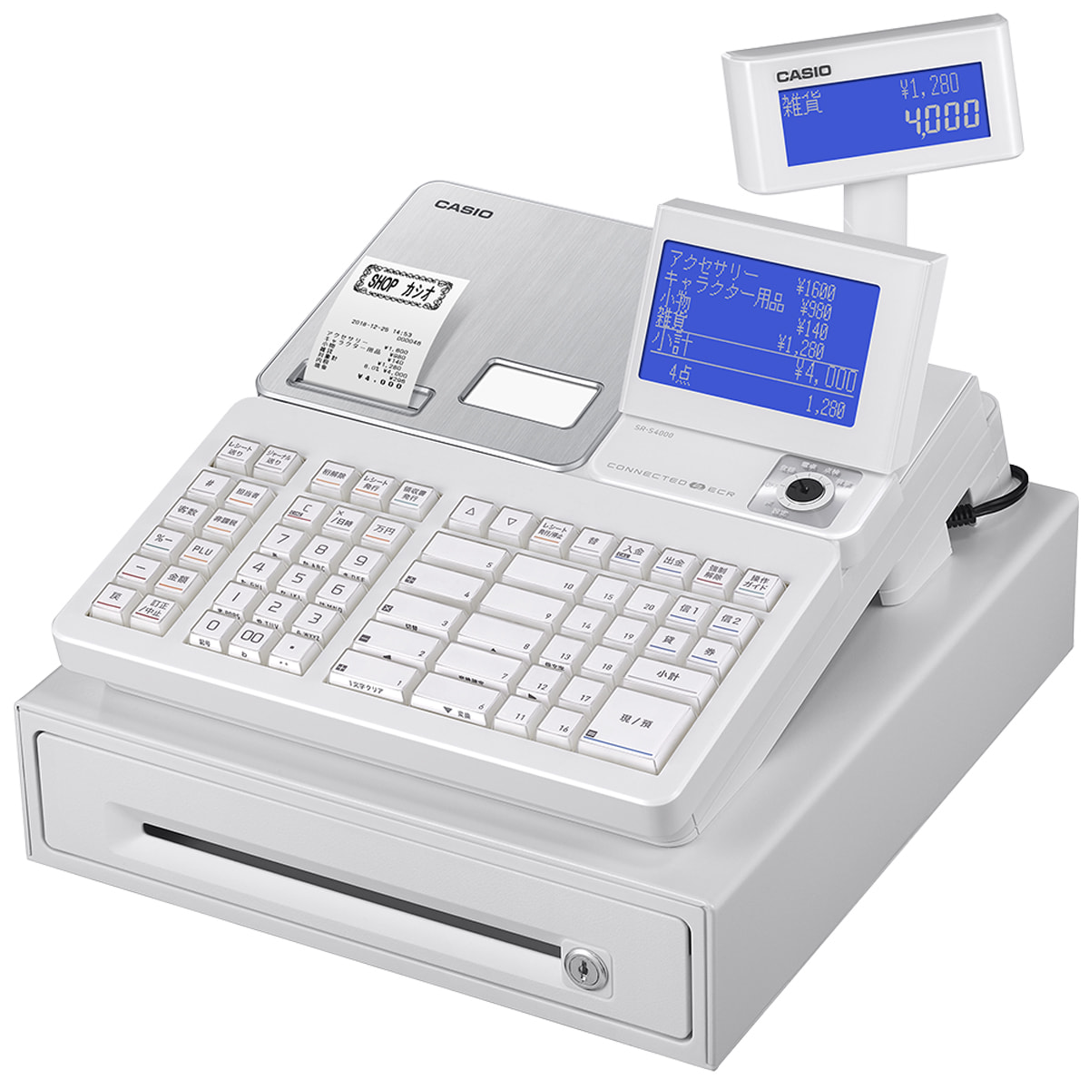 CASIO 電子レジスター SR-G3-EX-WE カシオレジ