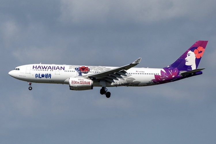 Hawaiian Air Airbus A330-200 (Lilo and Stitch) Aloha Reg: N378HA