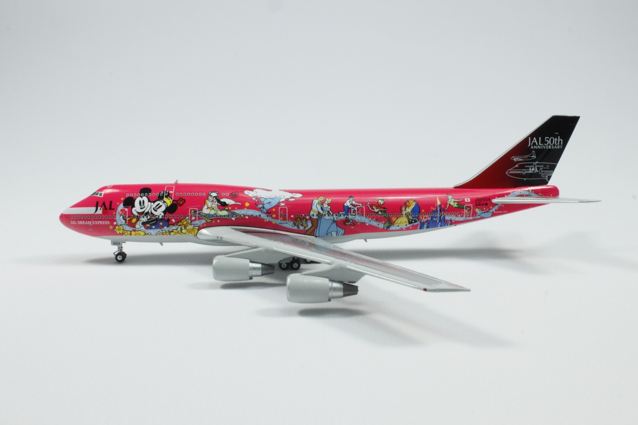 1/400 JAL DreamExpress Sweet ディズニー SQ Wings B747-400D JAL