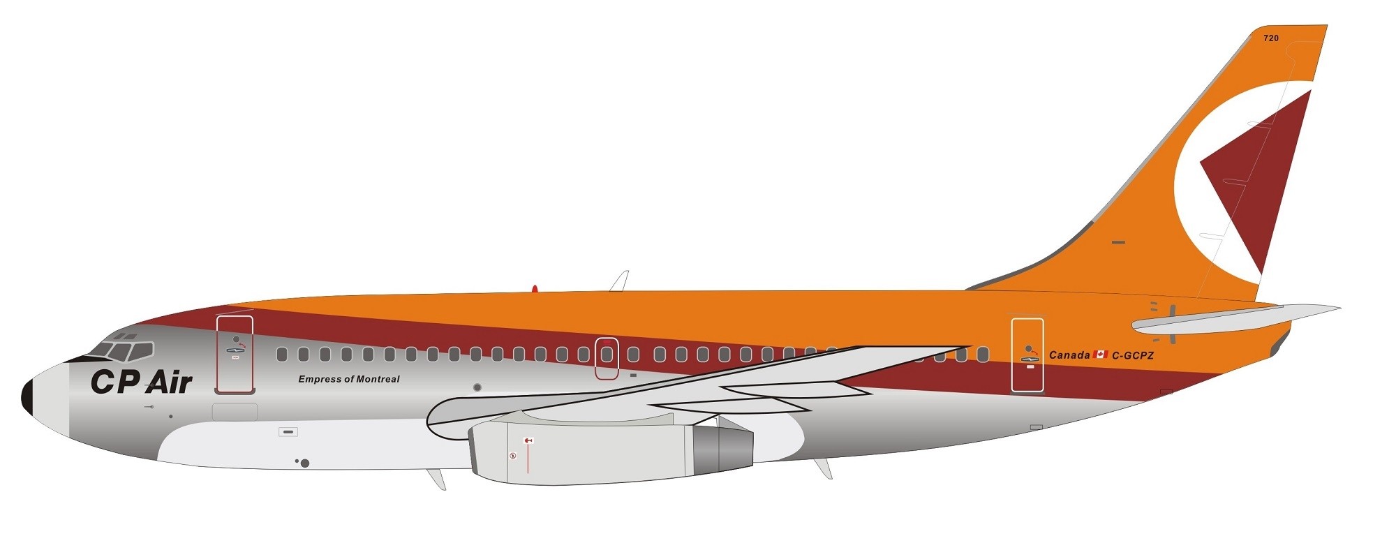 航空機・ヘリコプター INFLIGHT200 CP Air B747-200 1/200 航空機