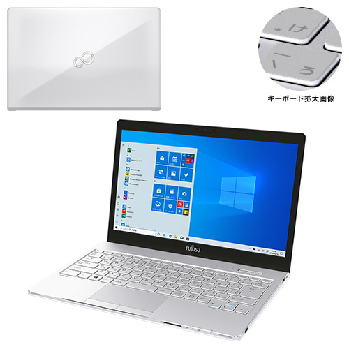 富士通FMVパソコン | LIFEBOOK SH75/C3 KC_WS1D2_A008 Windows 10 Home