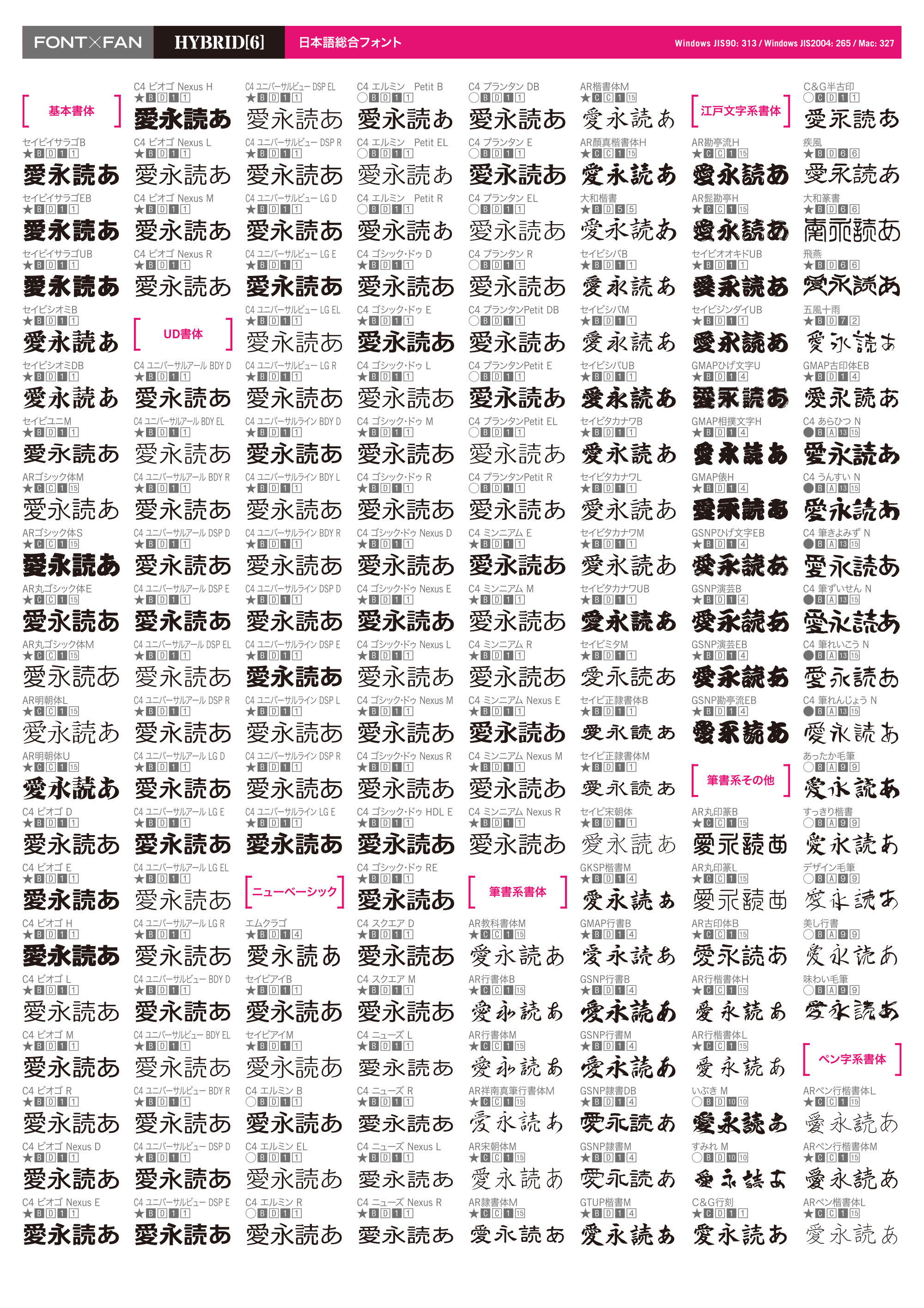 FONT×FAN HYBRID 6（フォントファン ハイブリッド 6）会員限定版