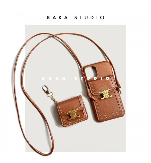 セリーヌ CELINE キャンバス トリオンフ AirPodsケース ブラ