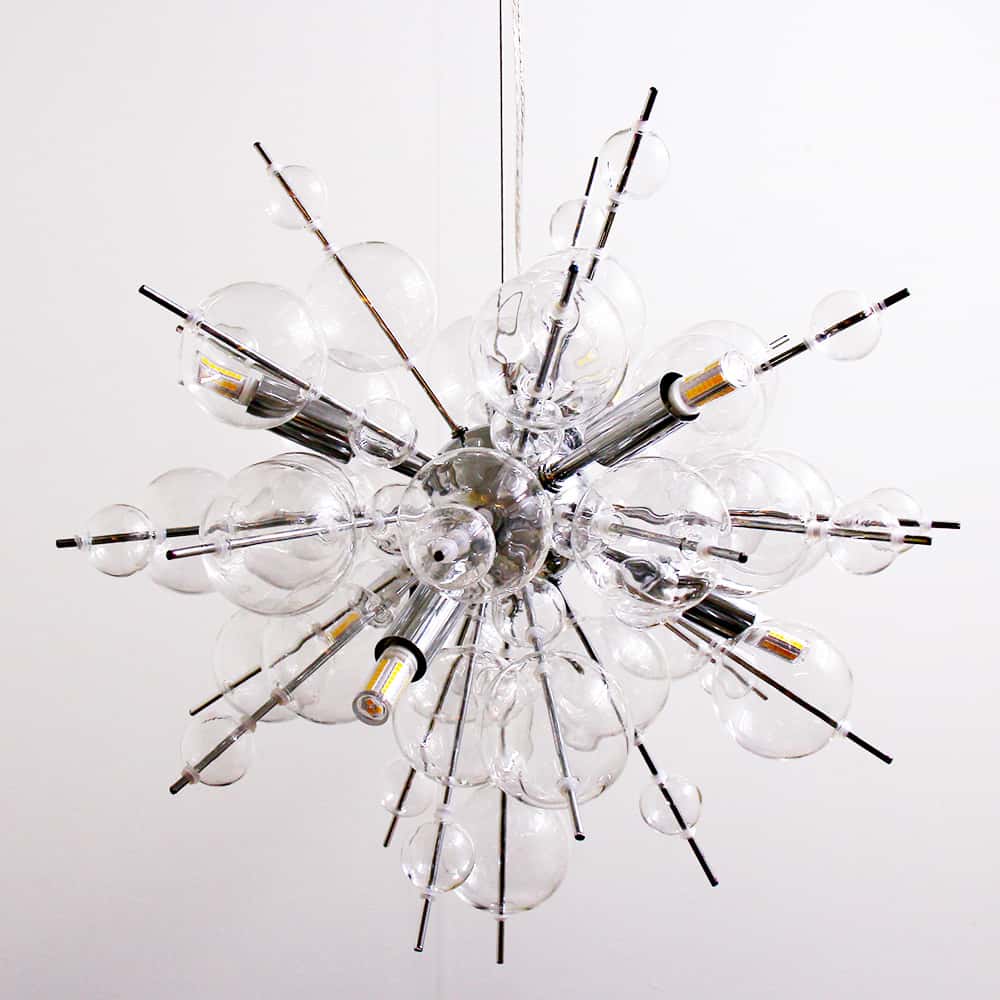 簡易取付] ホワイトアンティーク Marielle オーブ製ペンダントライト