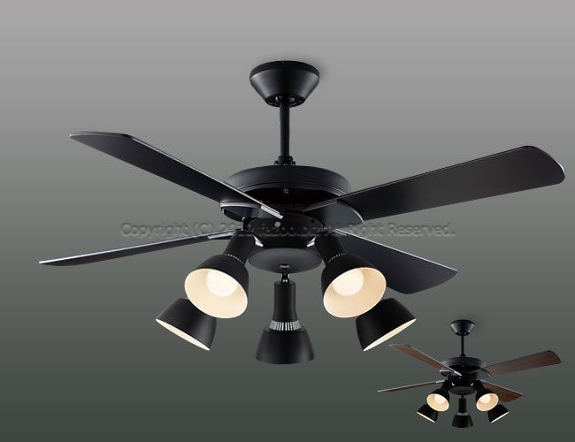 即日発送 傾斜対応 LED 電球色/昼白色 5灯 コイズミ製シーリングファン