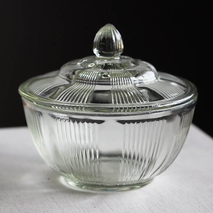 ウランガラス キャンディポット 希少 レア アンティーク 1客 ウラン