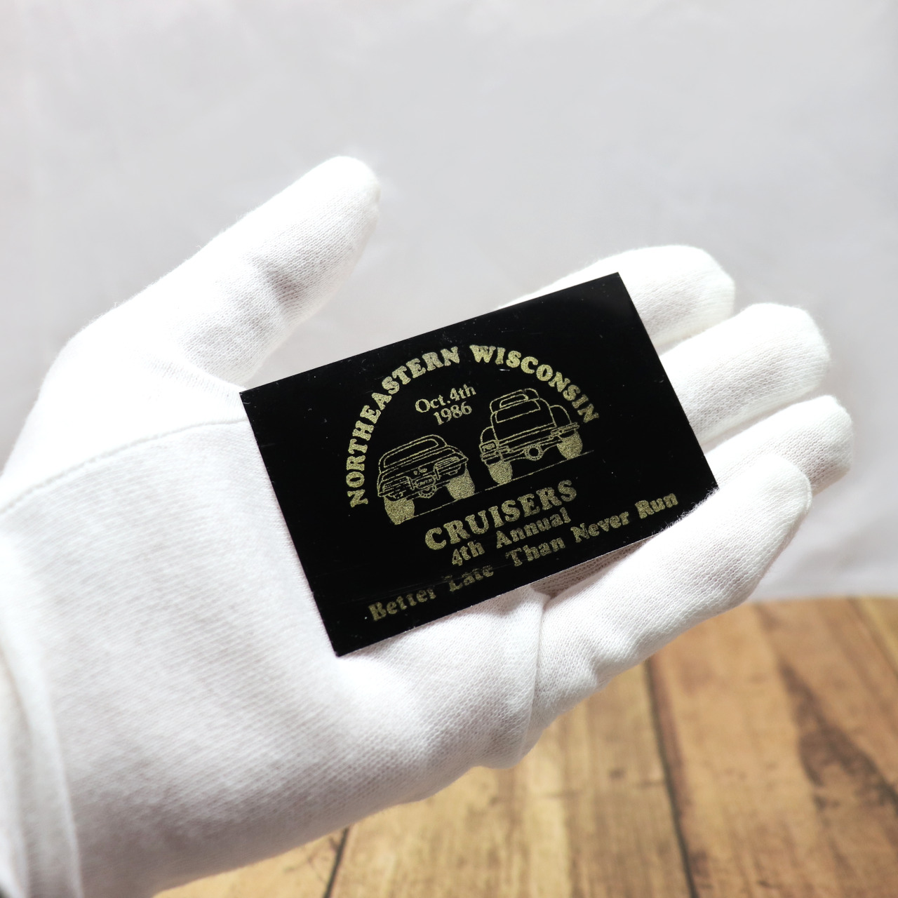 USAヴィンテージクラシックカーショーダッシュボードプラーク