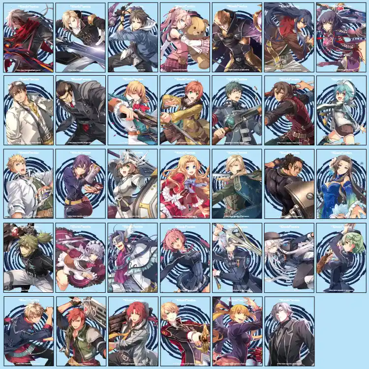 英雄伝説 軌跡シリーズ3本セット タロットカード風クリアカード 英雄