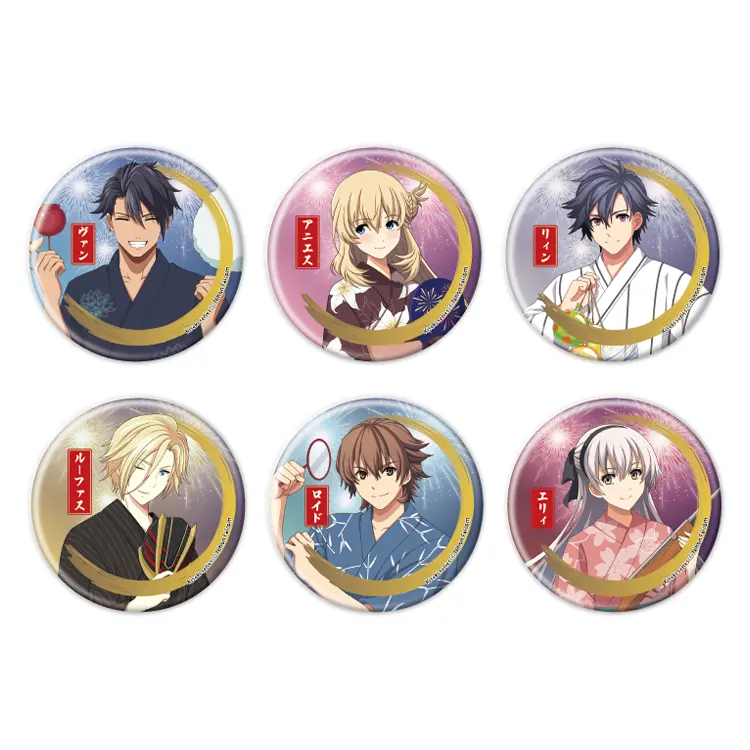 軌跡シリーズ」描き起こし 缶バッジ -夏祭り-（全6種） | 日本