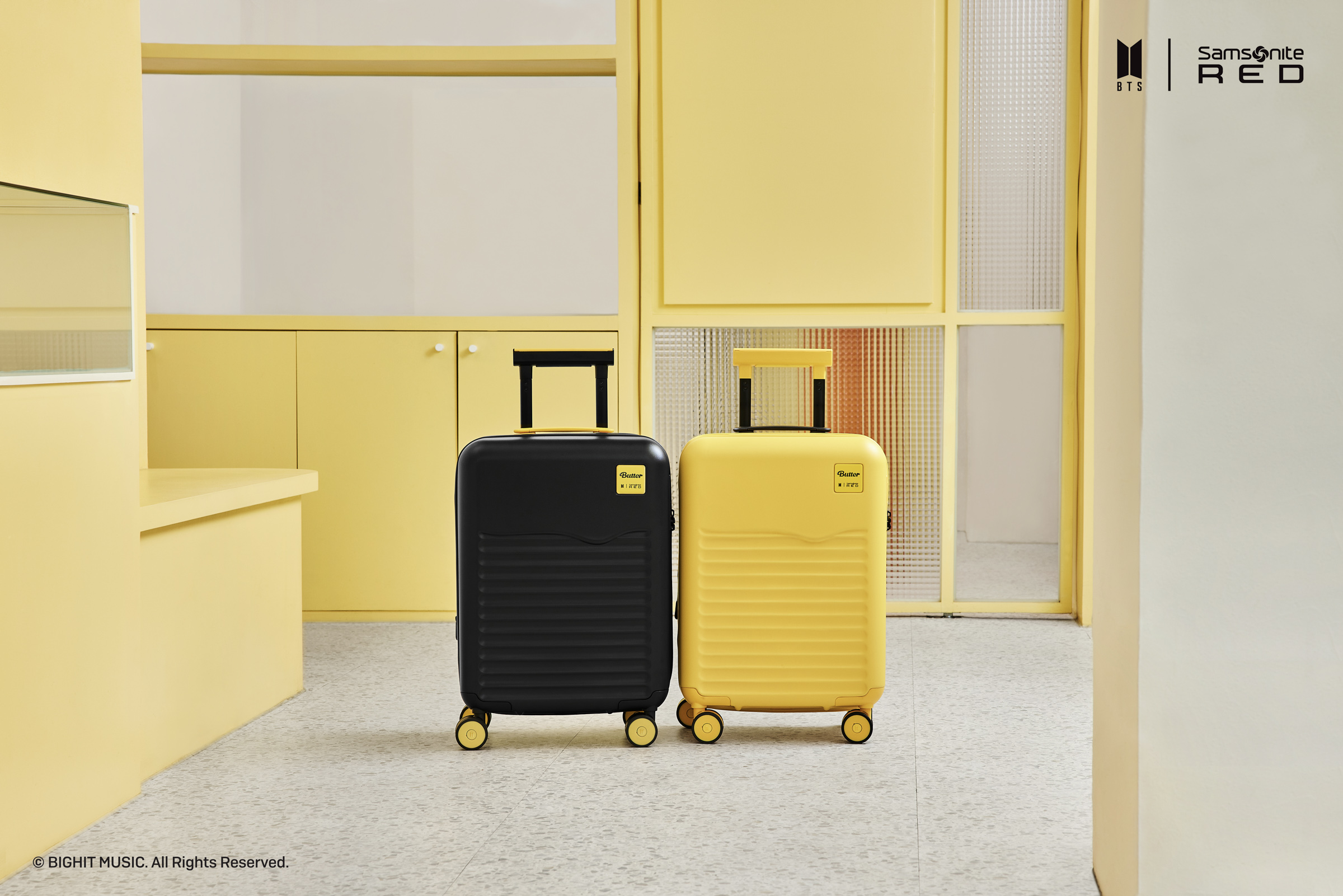 BTS スクエアスーツケースサムソナイトSamsonite