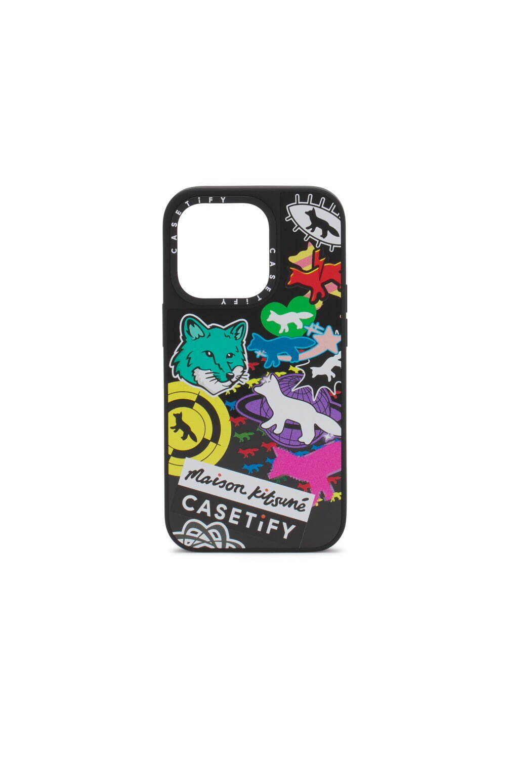 メゾン キツネ×ケースティファイ、ステッカー風“フォックス”を配した