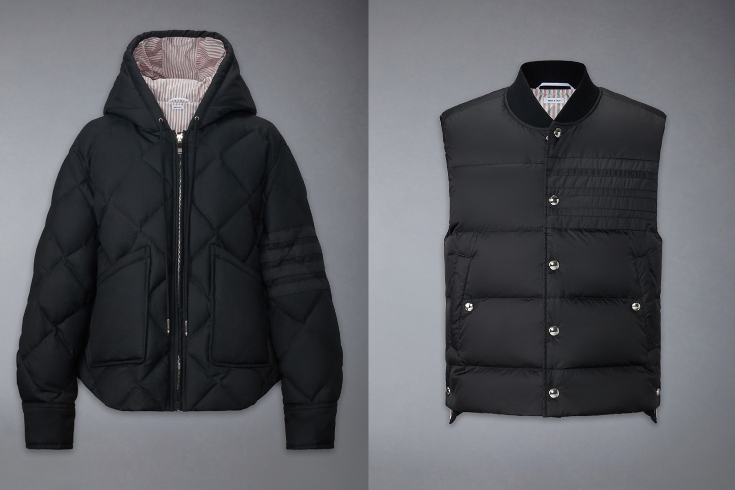 トム ブラウン“黒の4本線”ショート丈ダウンジャケットやモコモコトート