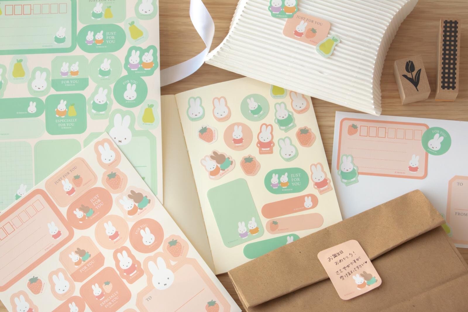 ミッフィー」郵便局限定ステーショナリー、“ミッフィー型”ガラスペン