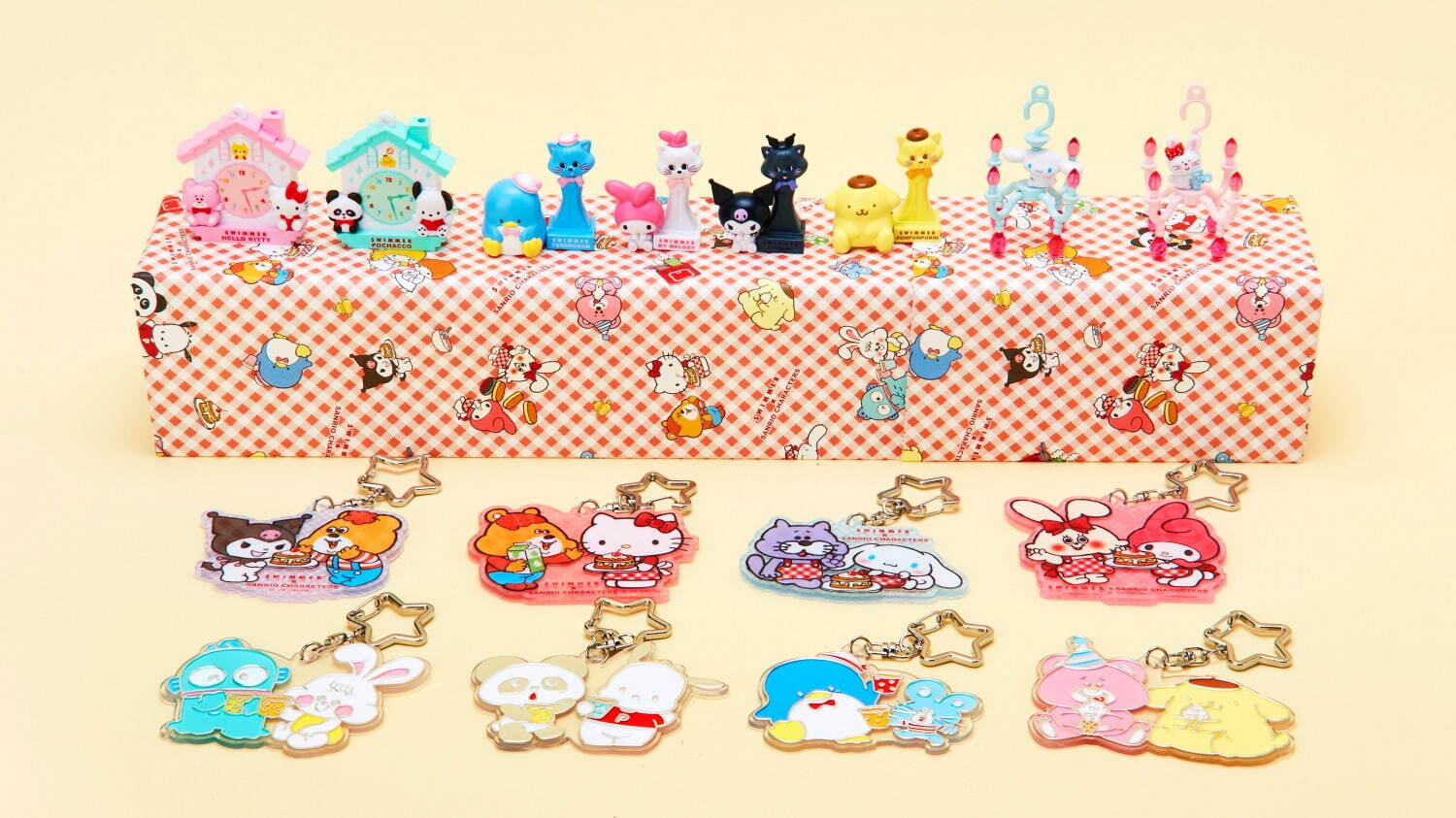 サンリオ×スイマーのコラボグッズ、「ハローキティ」や「シナモロール
