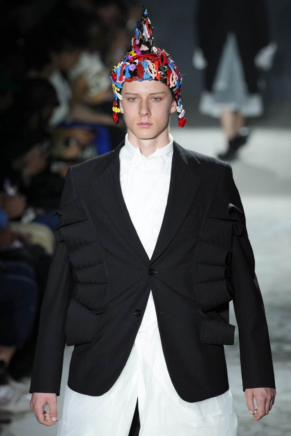 コムデギャルソンオムプリュス 25SS レースタンクトップ 白