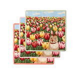 フェイラー×コスメキッチン限定ハンカチ、“満開のチューリップ畑