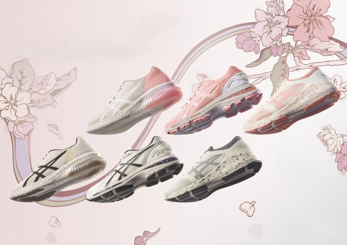 アシックスの新作シューズ「サクラコレクション」桜をイメージした