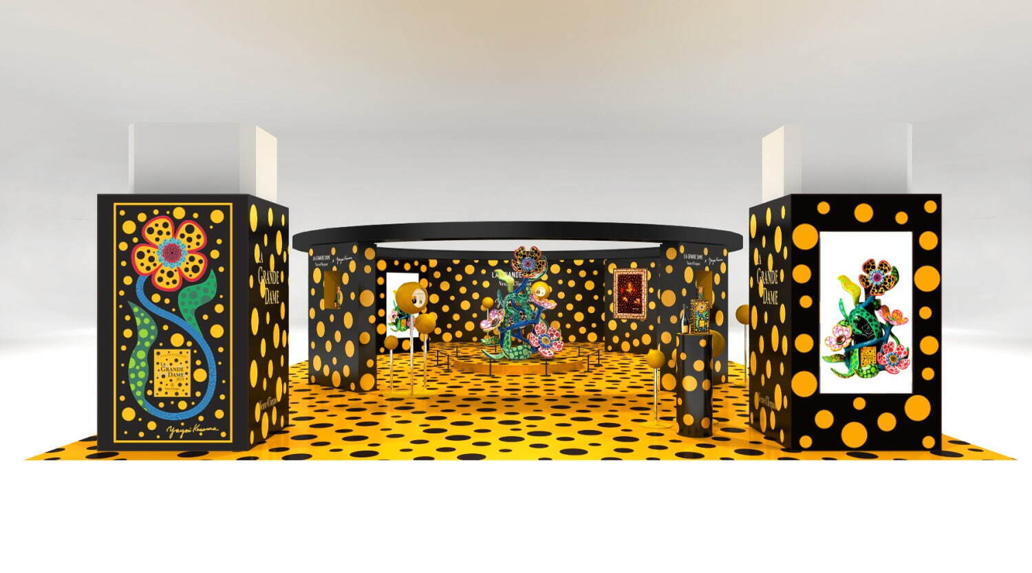 老舗シャンパーニュ「ヴーヴ・クリコ」×草間彌生“花＆水玉”の限定