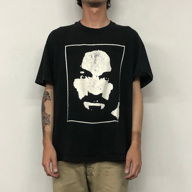 90's チャールズ・マンソン Tシャツ 実寸(S位) レア 激レア レア