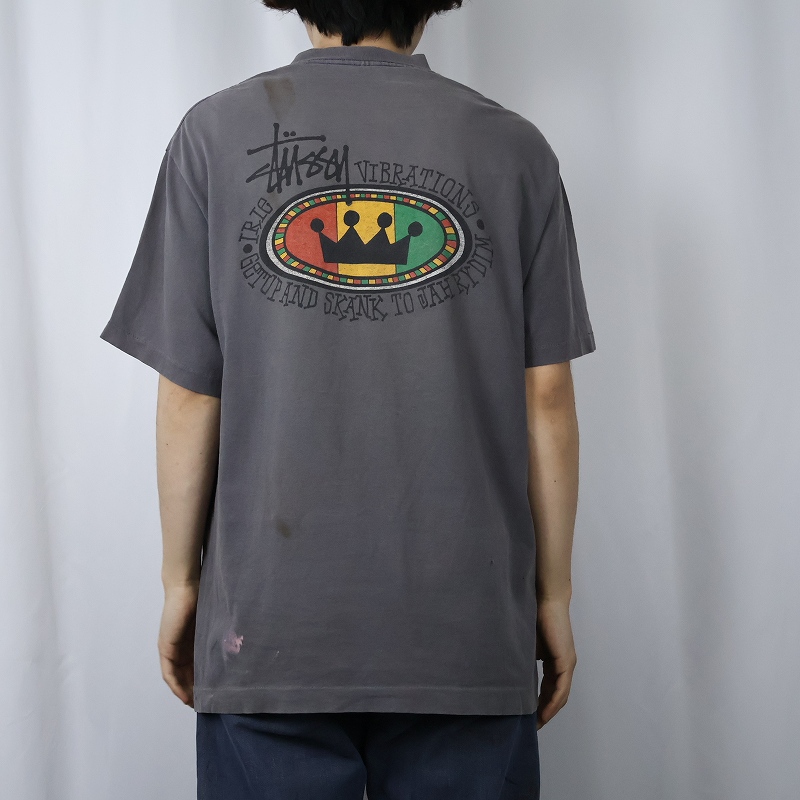 80年代 80s アメリカ製 ステューシー ラスタクラウン ストリート