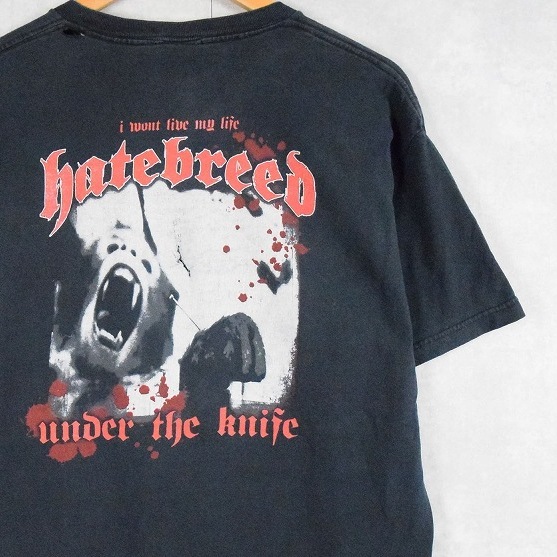 本日中！Hatebreed 2004年ツアーTシャツ 黒 本日中！Hatebreed 2004年
